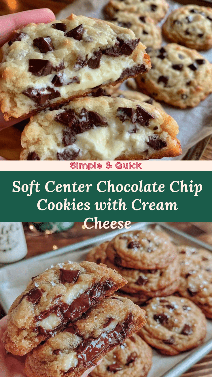 creamy soft-center chocolate chip cookies recipe