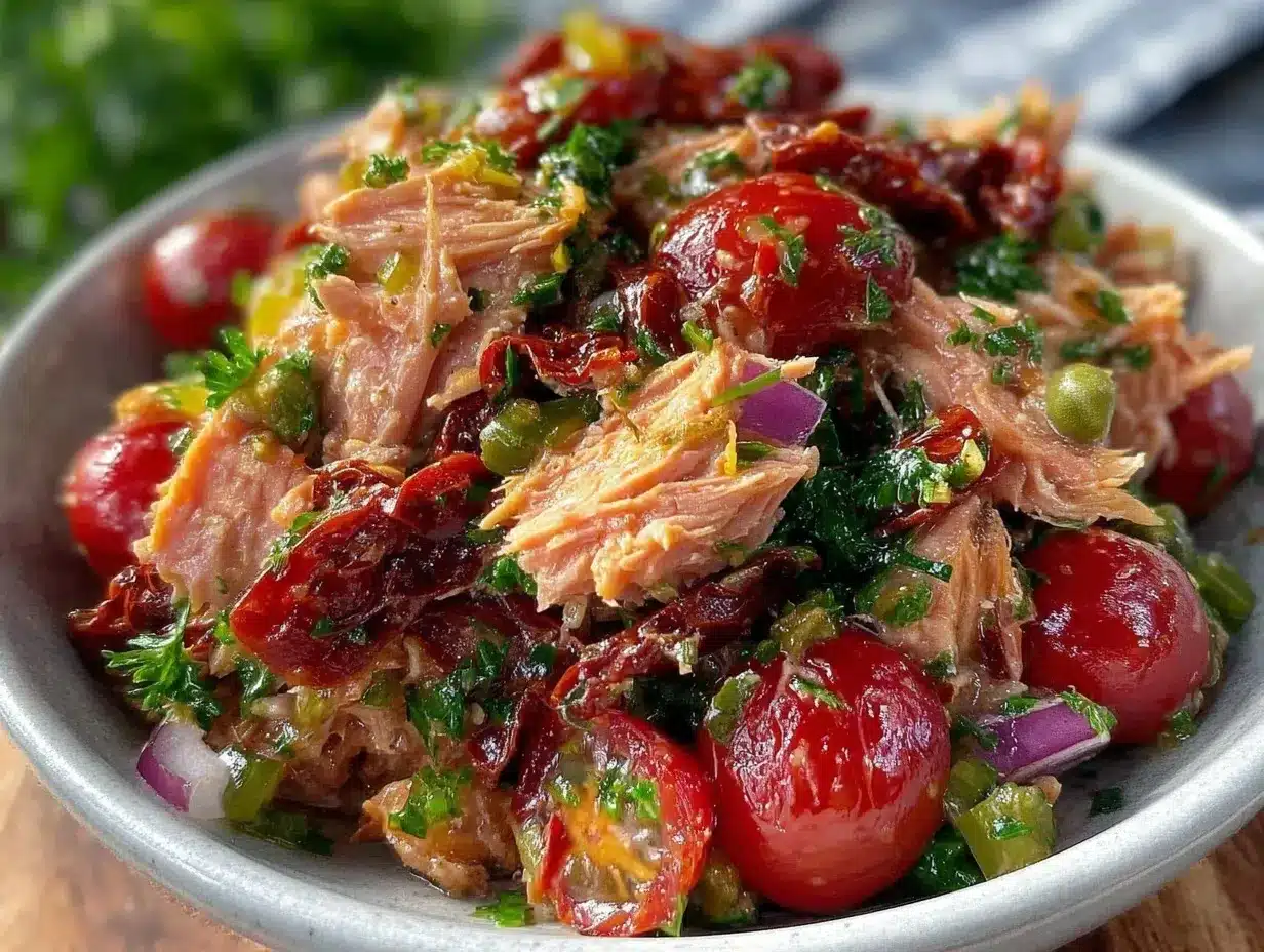 creamy tuna salad preparation steps