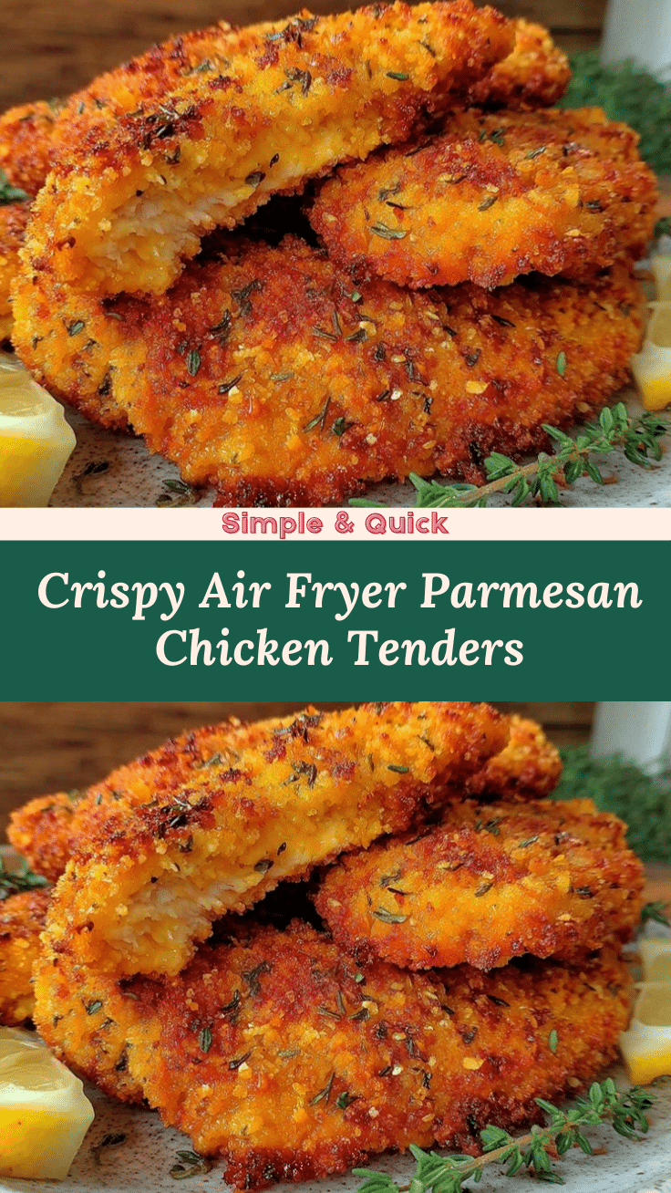 crispy air fryer parmesan crusted chicken tenders recipe