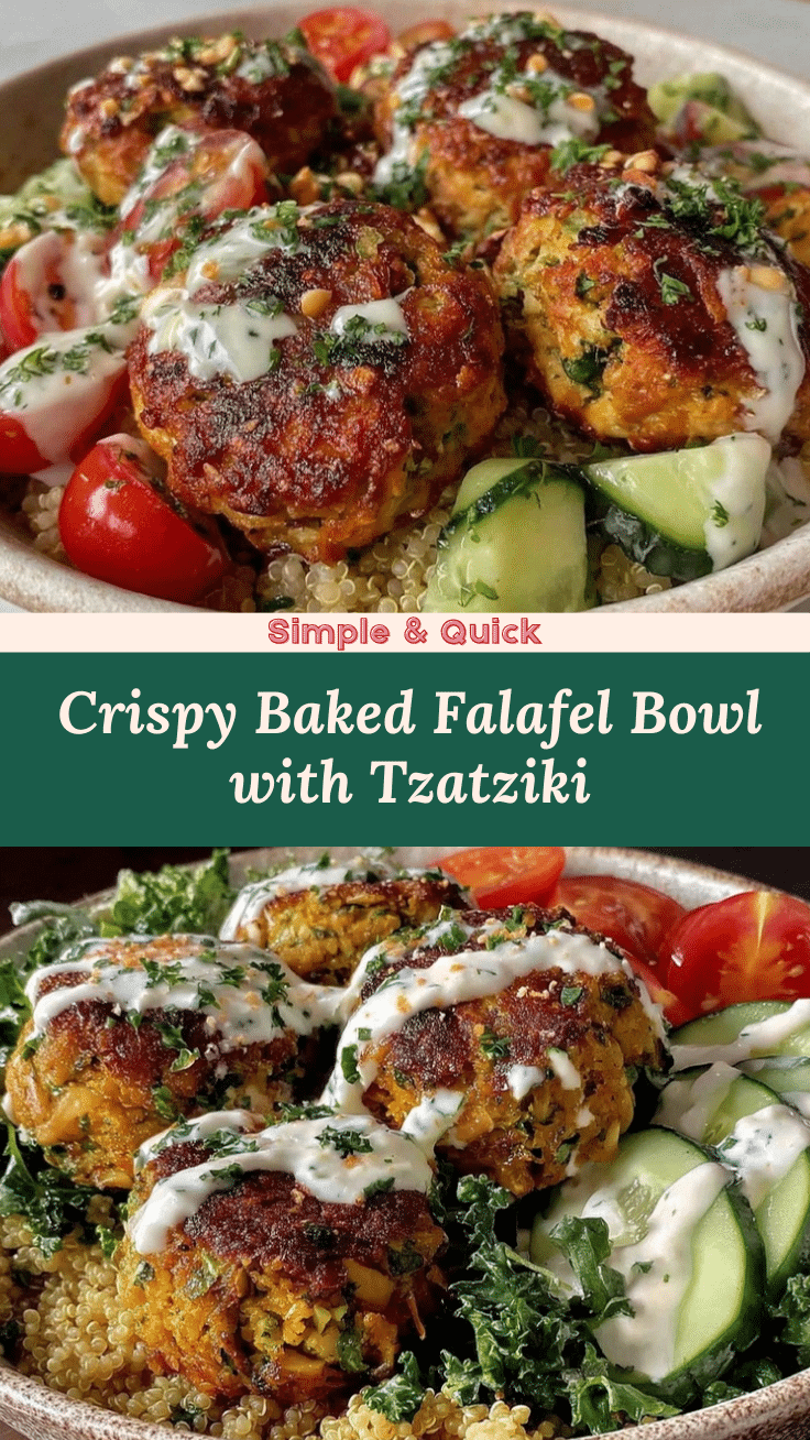 crispy baked falafel bowl recipe