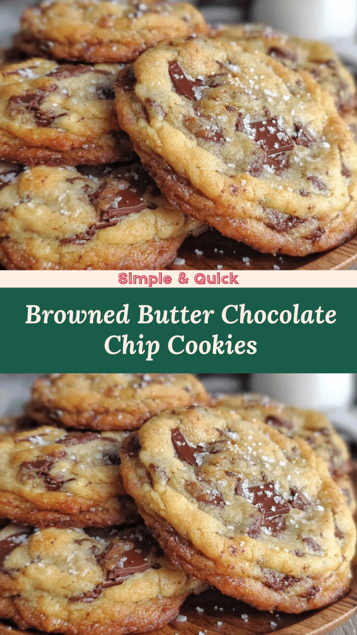 crispy browned butter chocolate chip cookies recipe