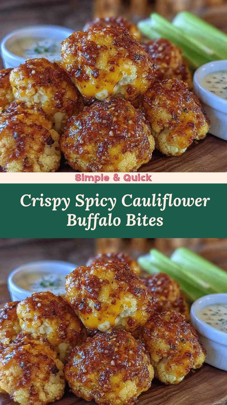 crispy cauliflower buffalo bites recipe