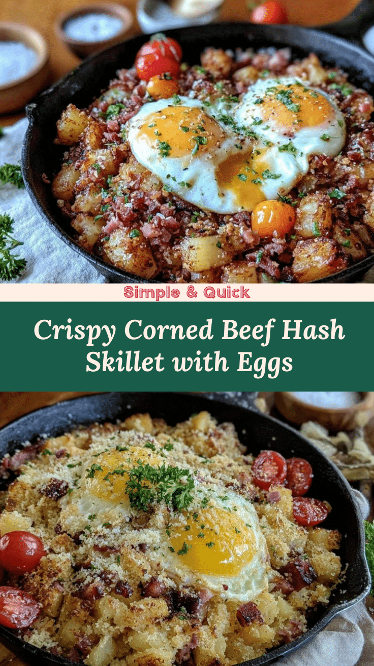crispy corned beef hash breakfast skillet recipe