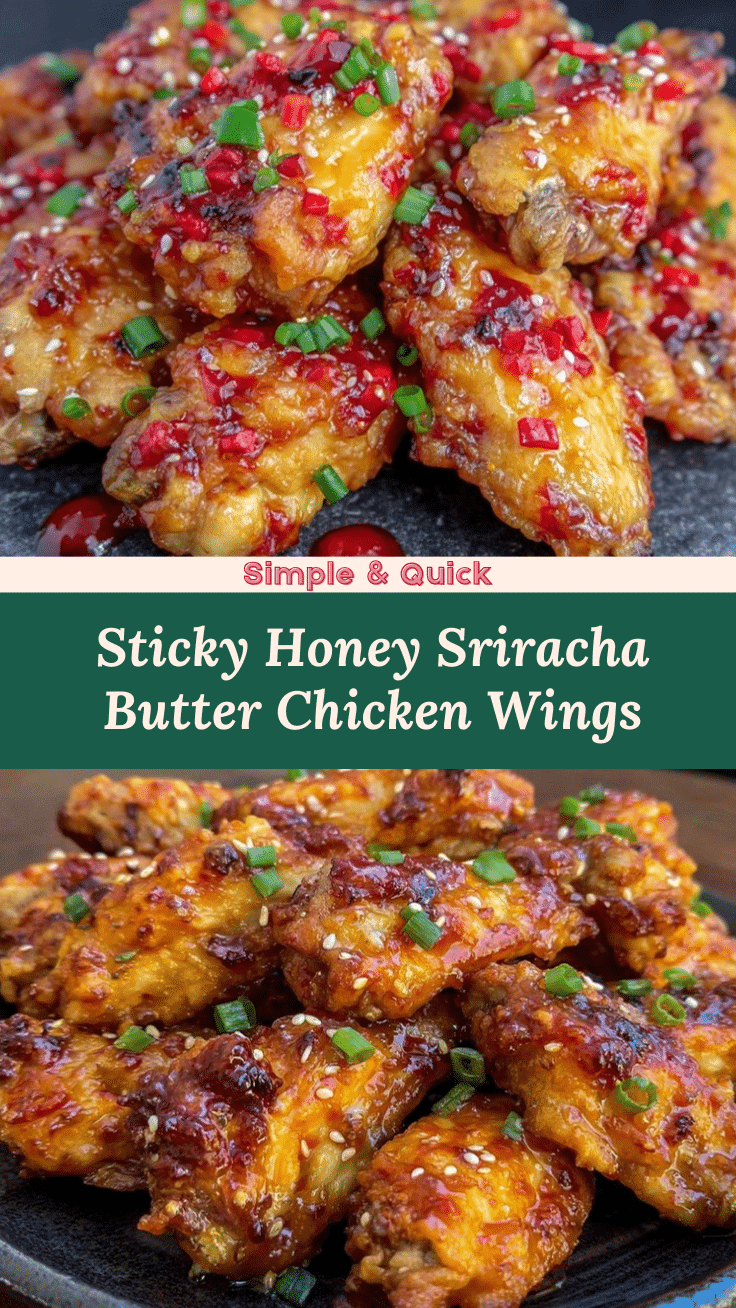 crispy honey sriracha butter chicken wings recipe