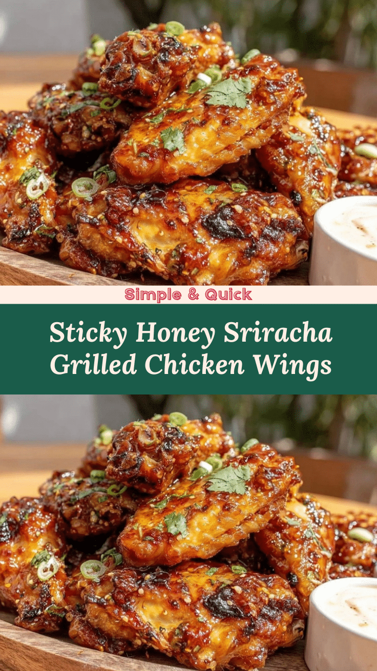 crispy honey sriracha grilled chicken wings recipe