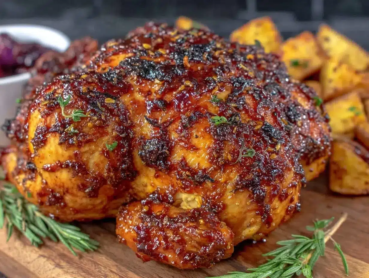 crispy roast chicken with miso glaze preparation steps