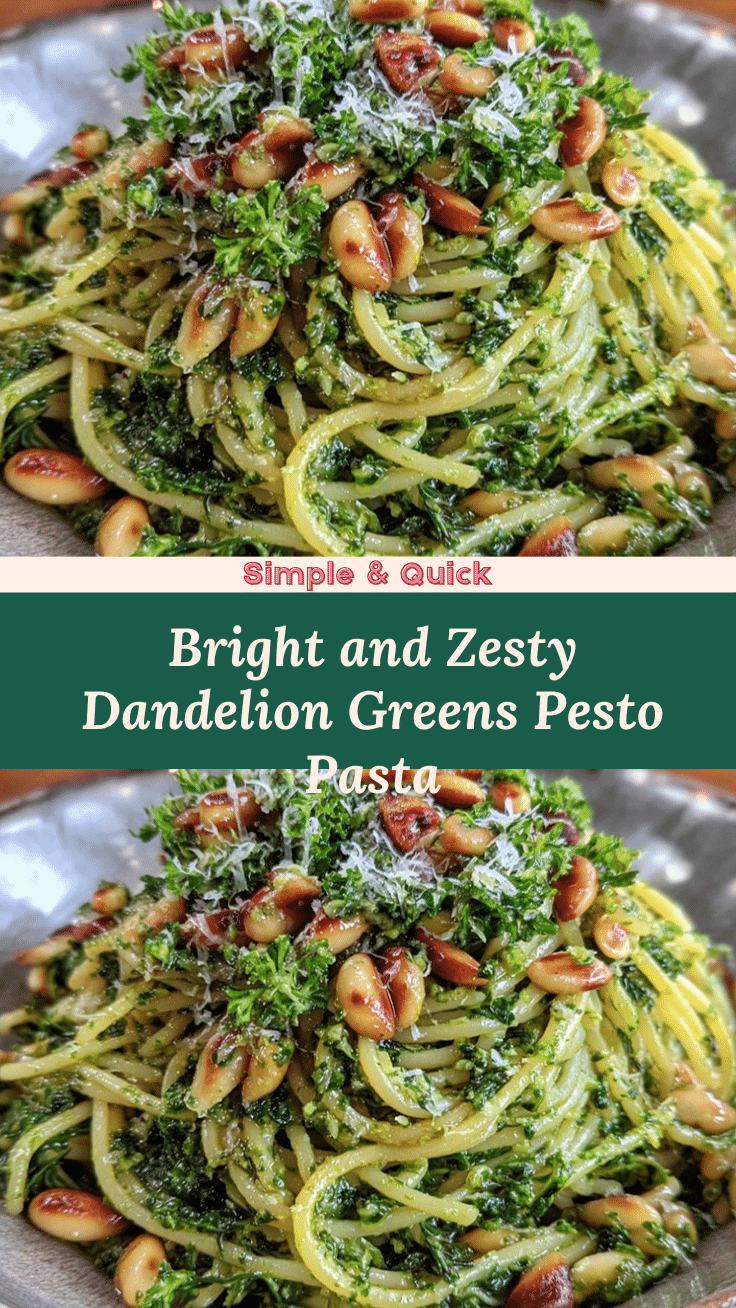 dandelion greens pesto pasta recipe