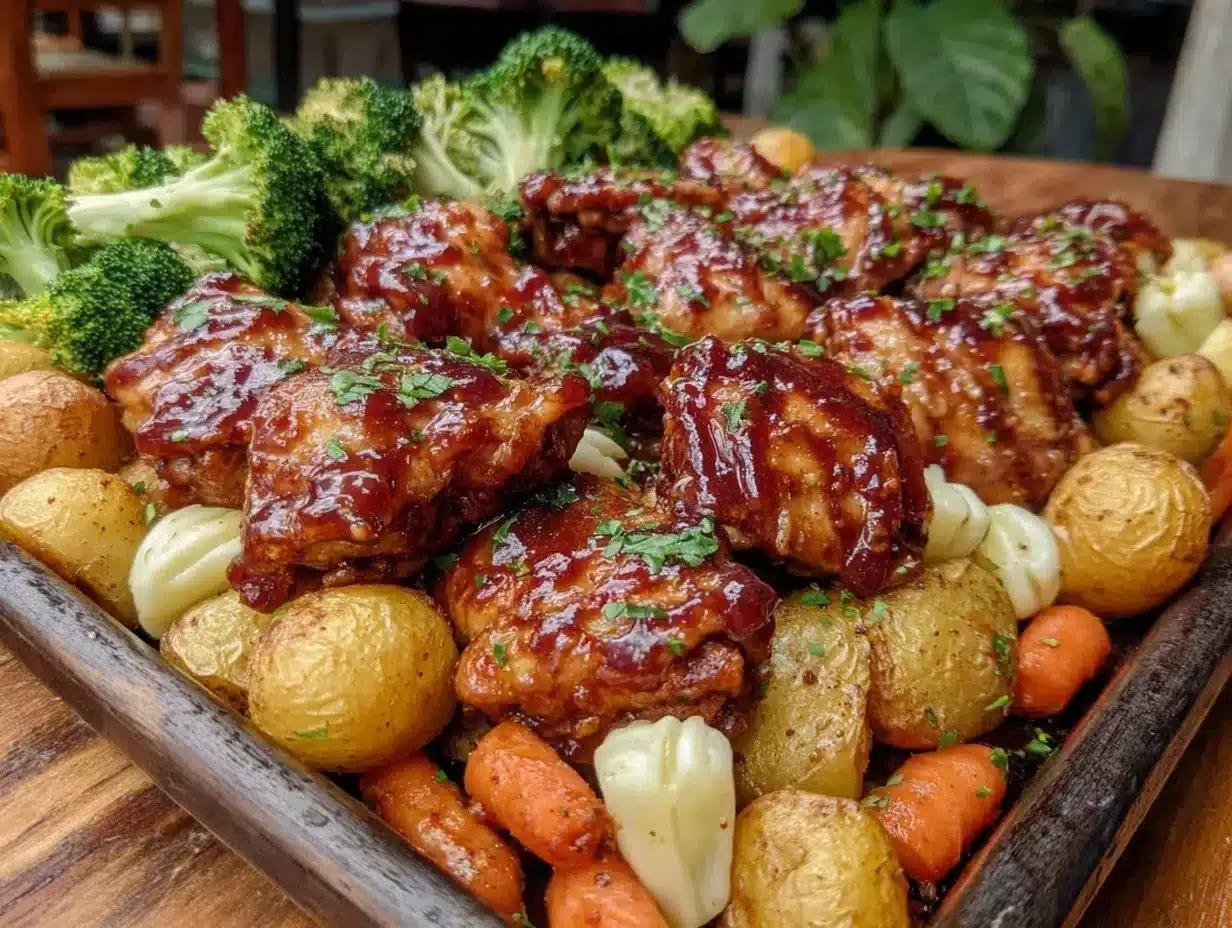 easy crispy sheet pan honey mustard chicken preparation steps