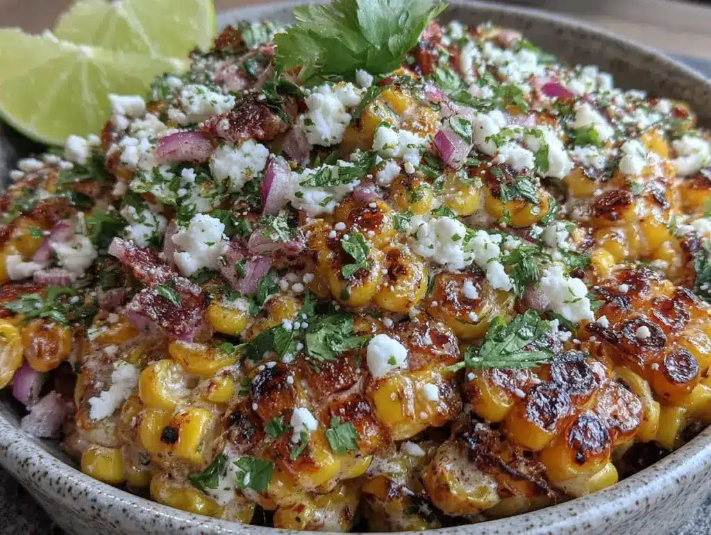 elote street corn salad bowl - featured image