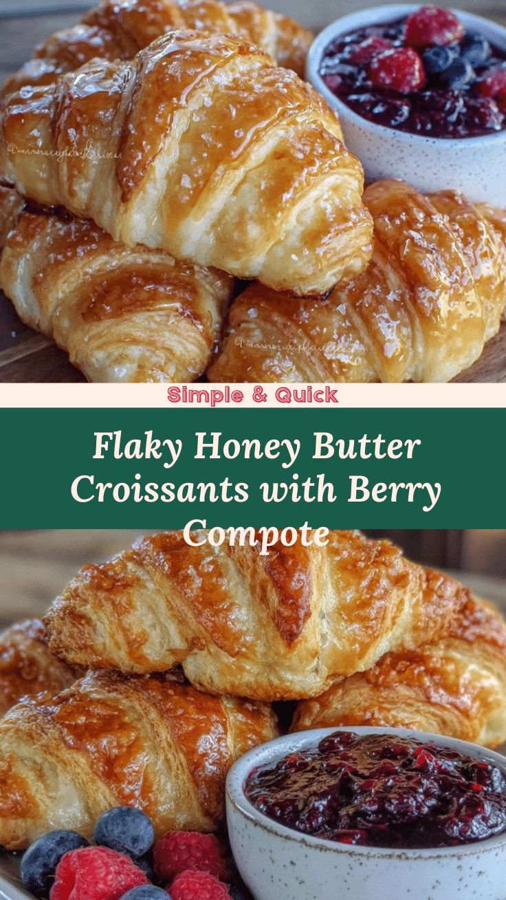 flaky honey butter croissants recipe