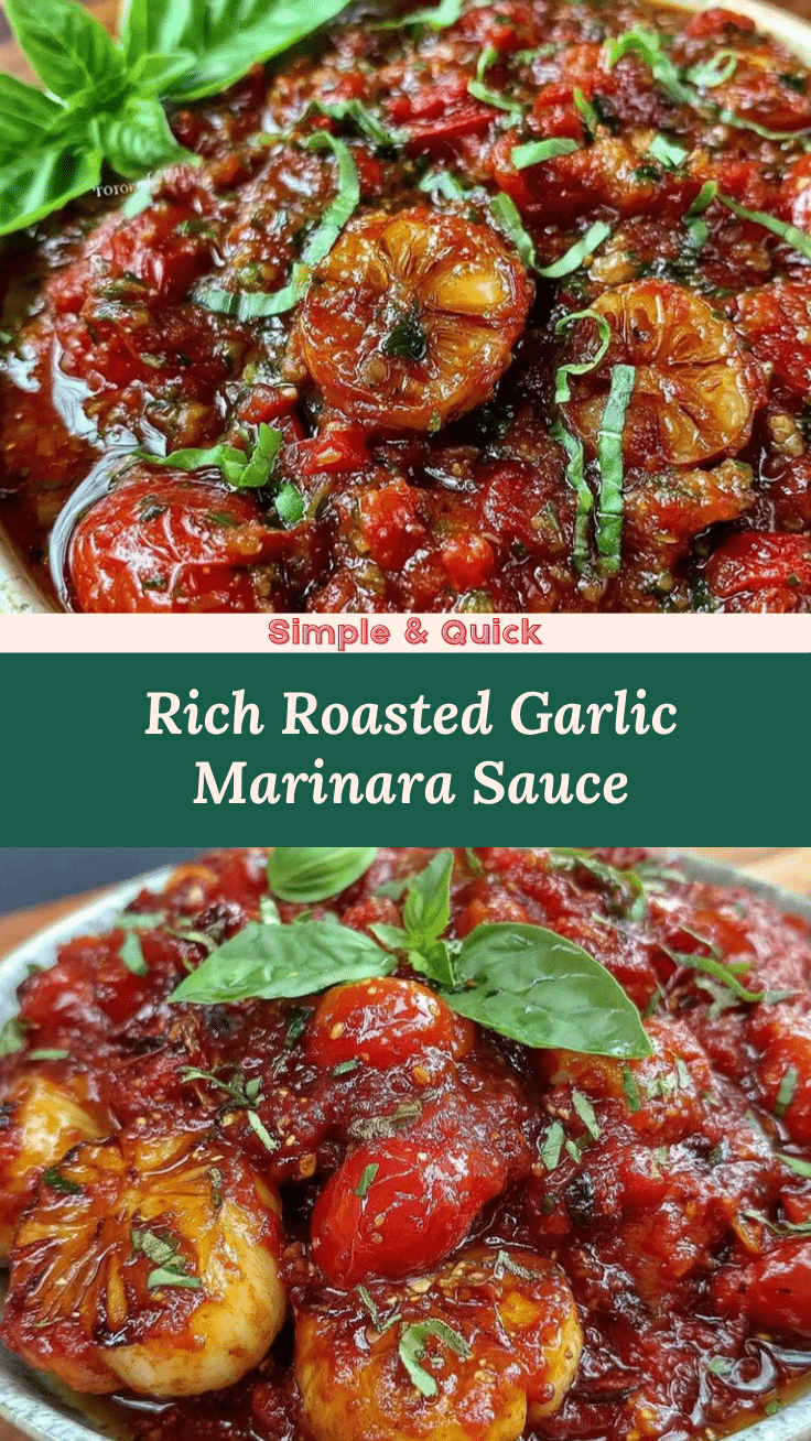 flavorful marinara sauce with roasted garlic recipe