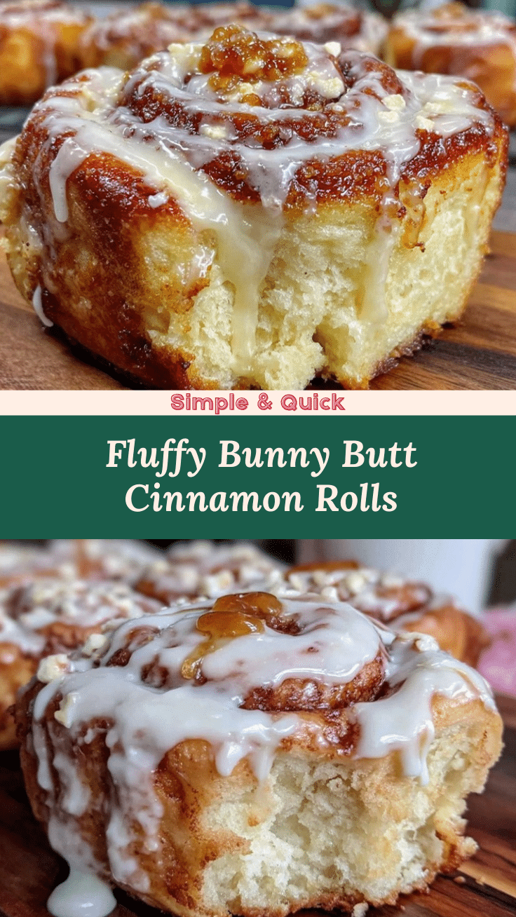 fluffy bunny butt cinnamon rolls recipe