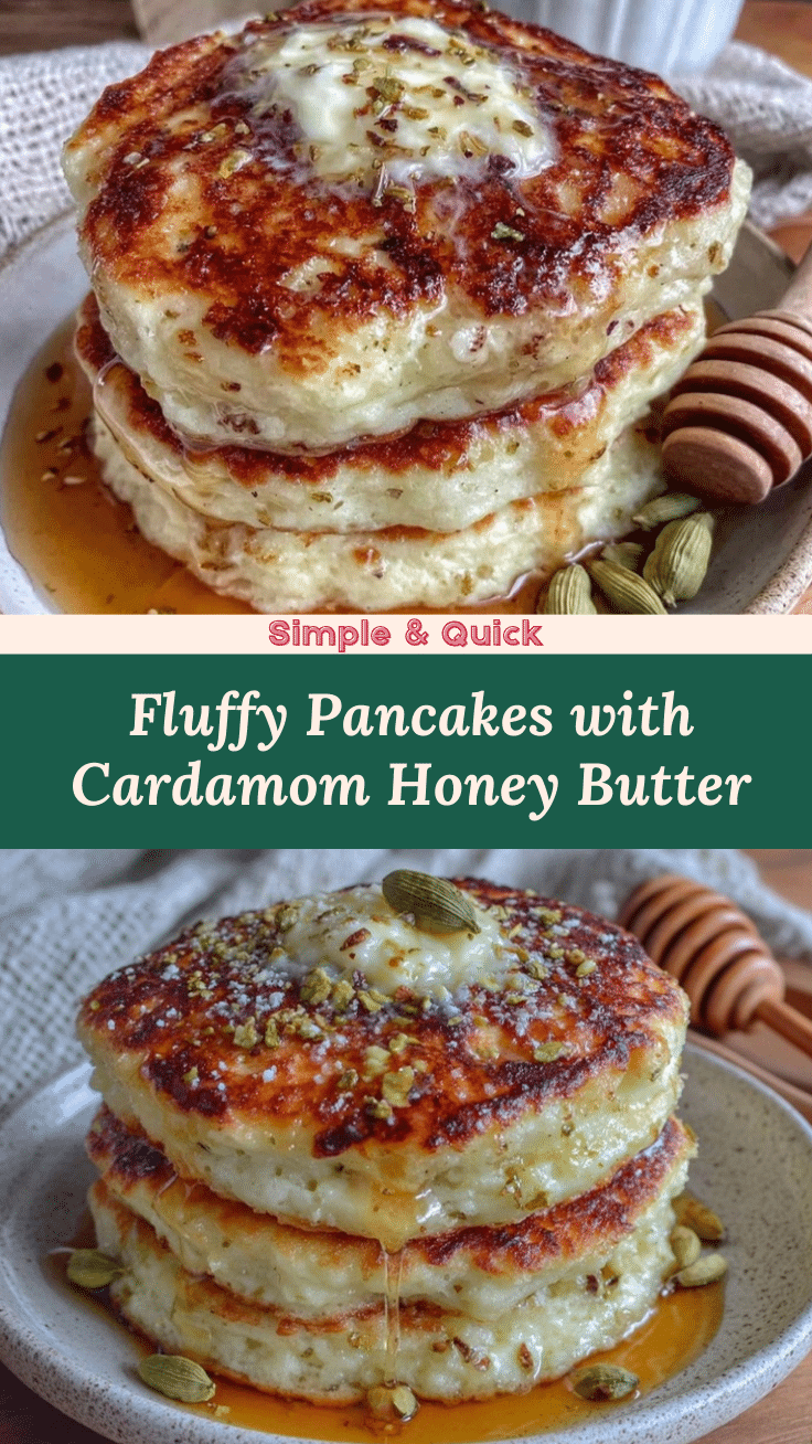 fluffy pancakes with cardamom honey butter recipe