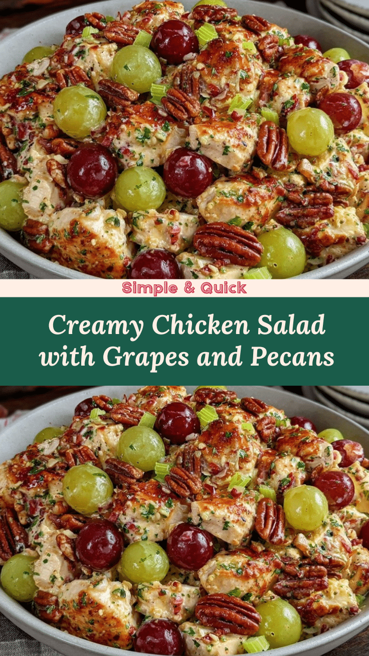 fresh chicken salad with grapes and pecans recipe