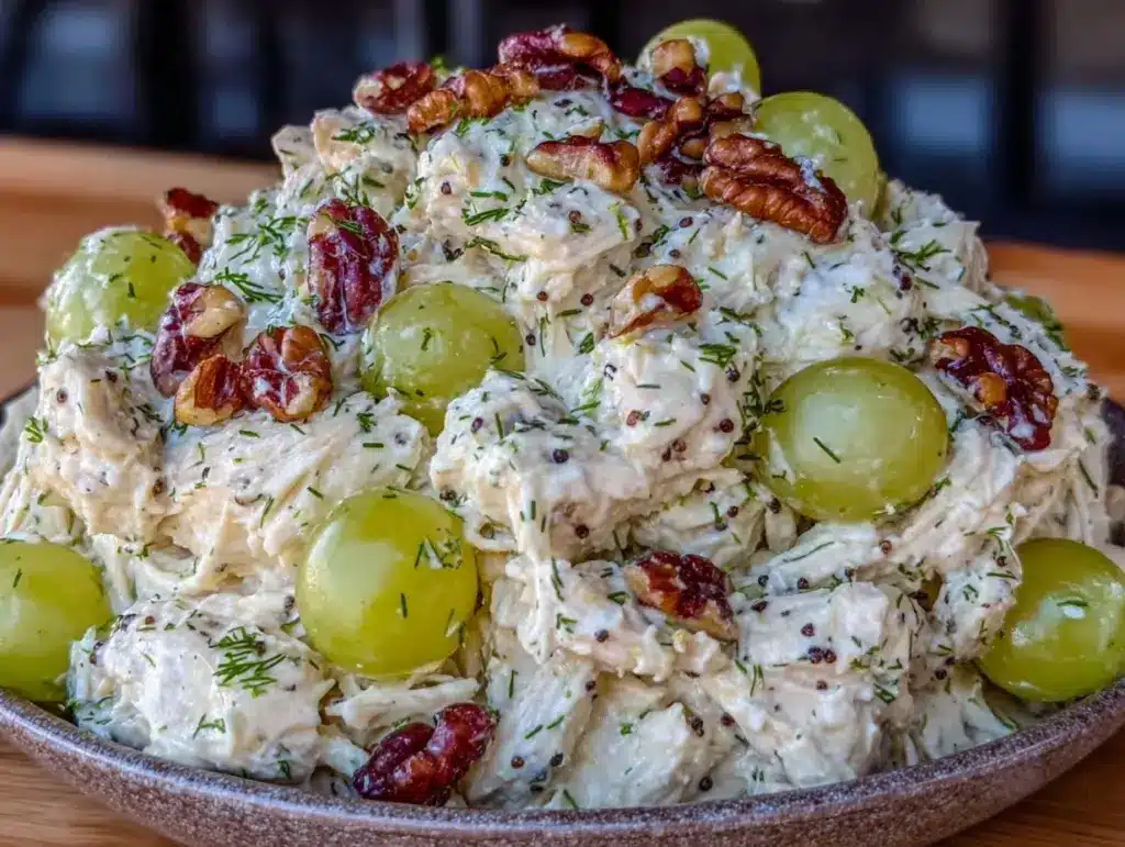 fresh greek yogurt chicken salad - featured image