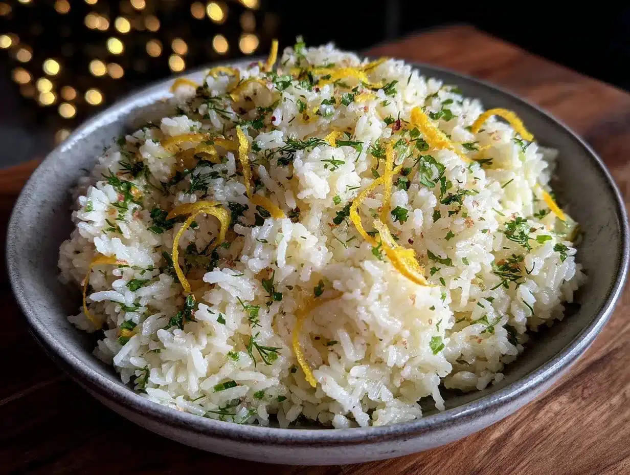 fresh lemon dill rice pilaf preparation steps