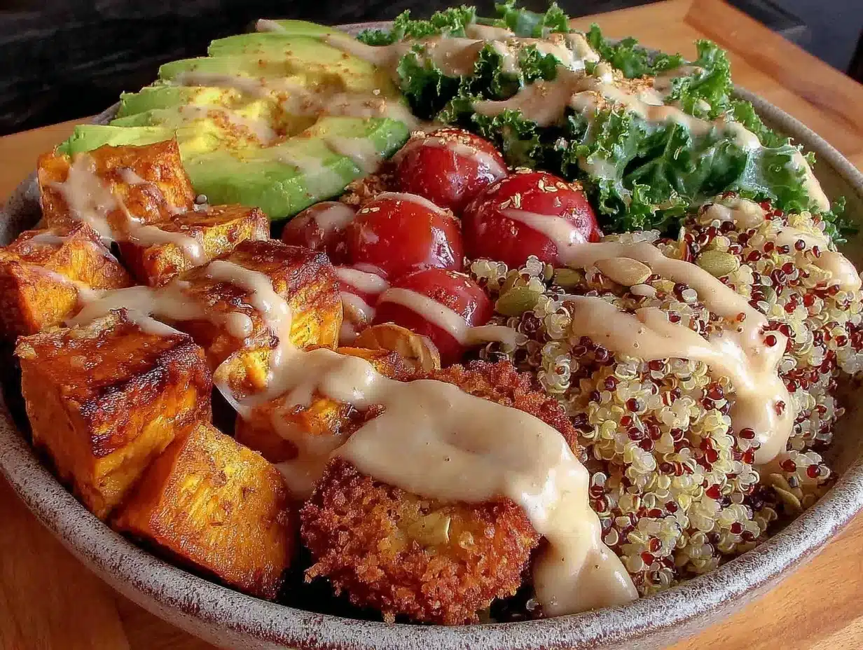 fresh quinoa power bowl preparation steps