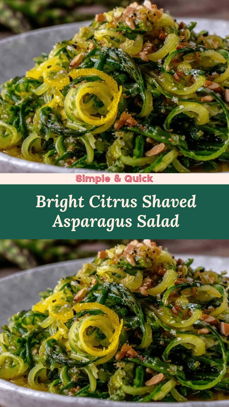 fresh shaved asparagus salad recipe