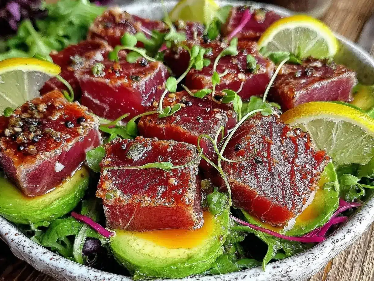 fresh tuna salad preparation steps