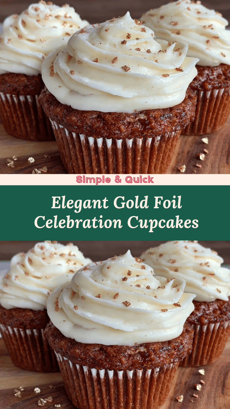 gold foil congratulations cupcakes recipe