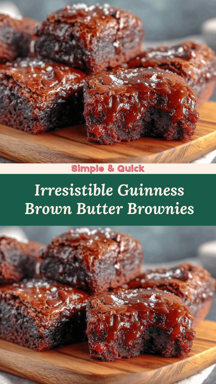 Guinness brown butter brownies recipe