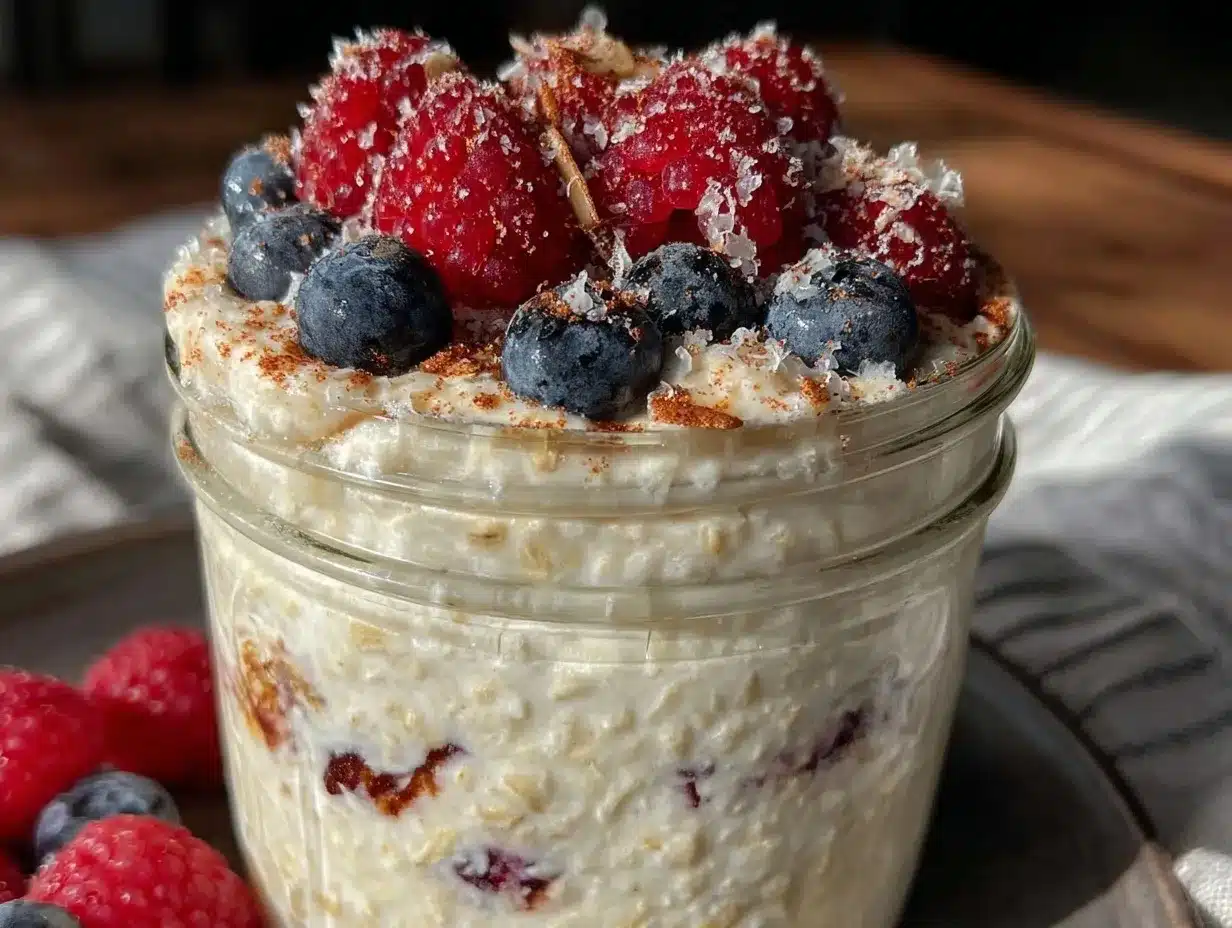 healthy gestational diabetes overnight oats preparation steps