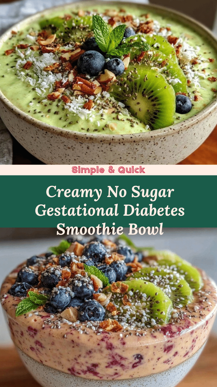 healthy gestational diabetes smoothie bowl recipe