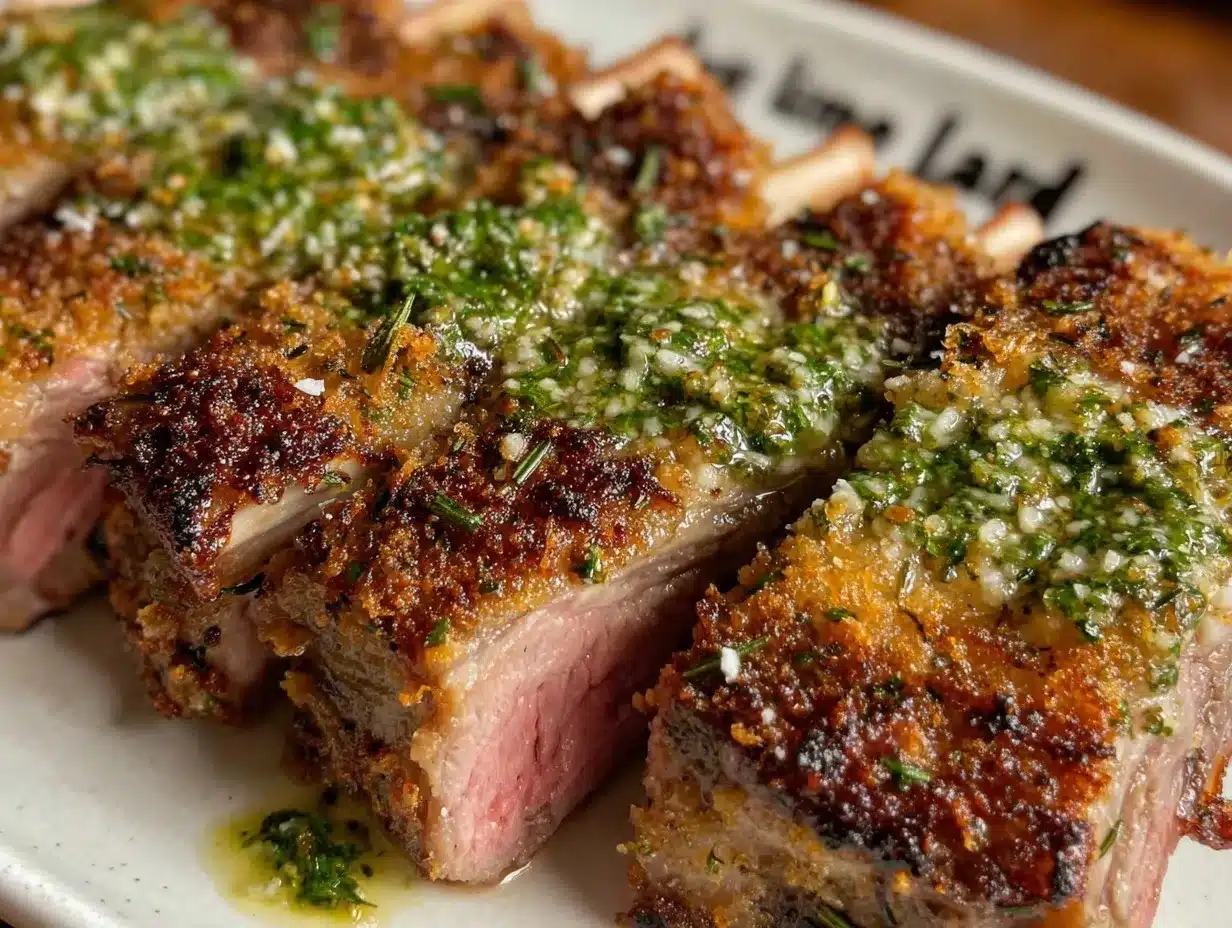 herb-crusted rack of lamb preparation steps