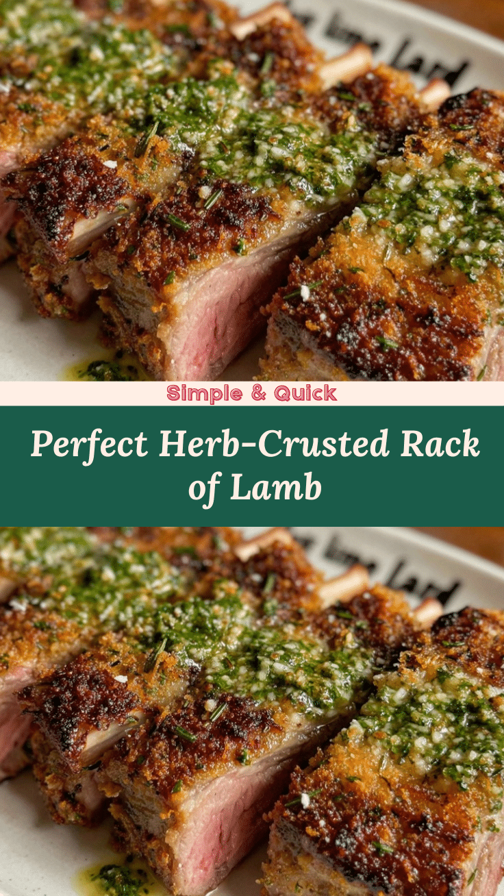 herb-crusted rack of lamb recipe