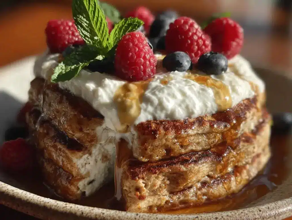 high protein cottage cheese pancakes - featured image