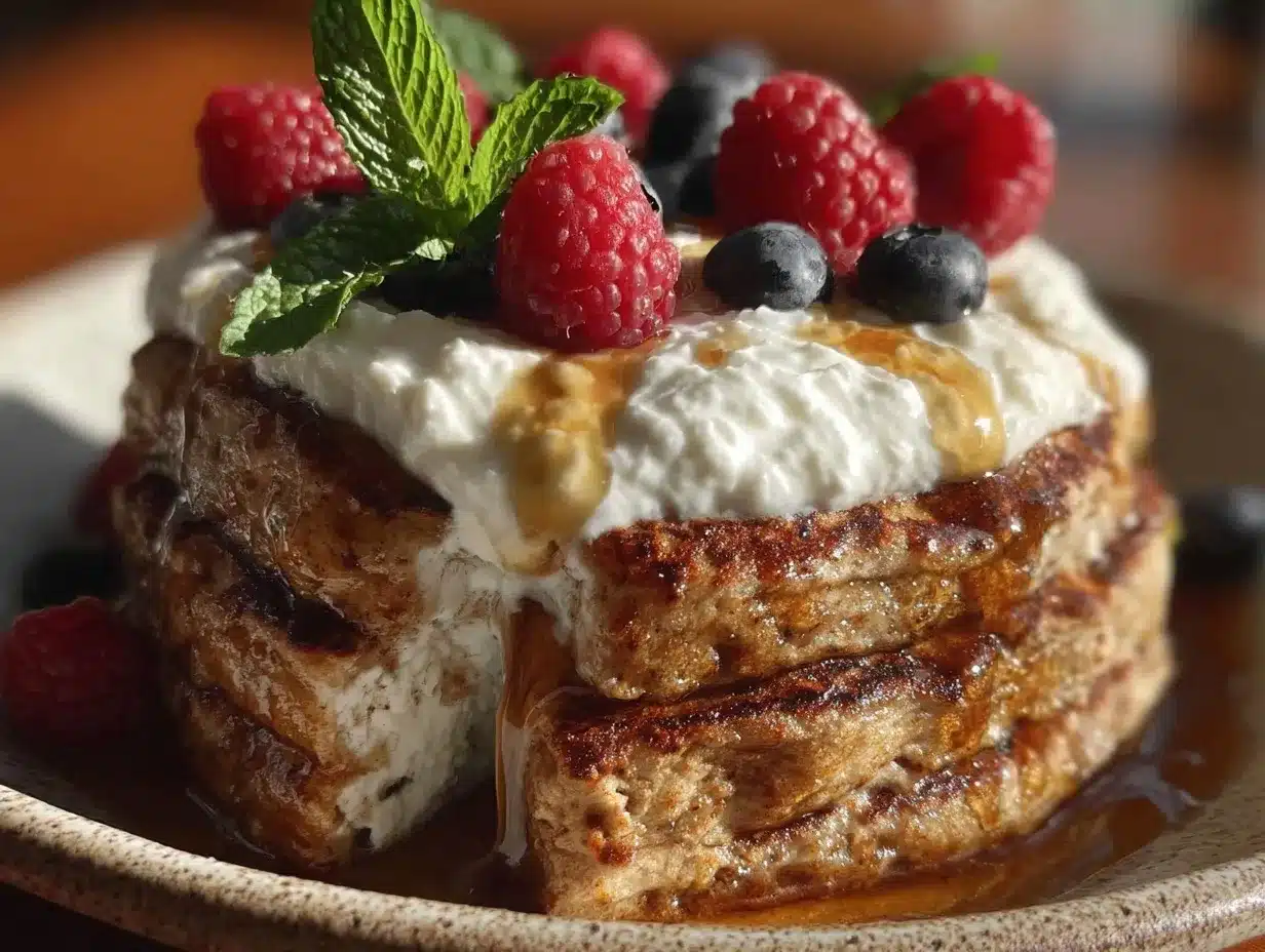 high protein cottage cheese pancakes preparation steps