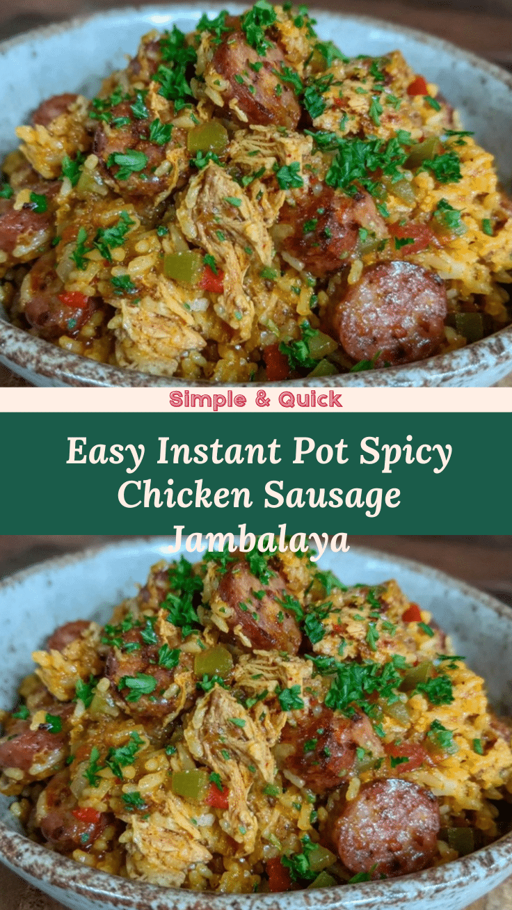 instant pot chicken and sausage jambalaya recipe