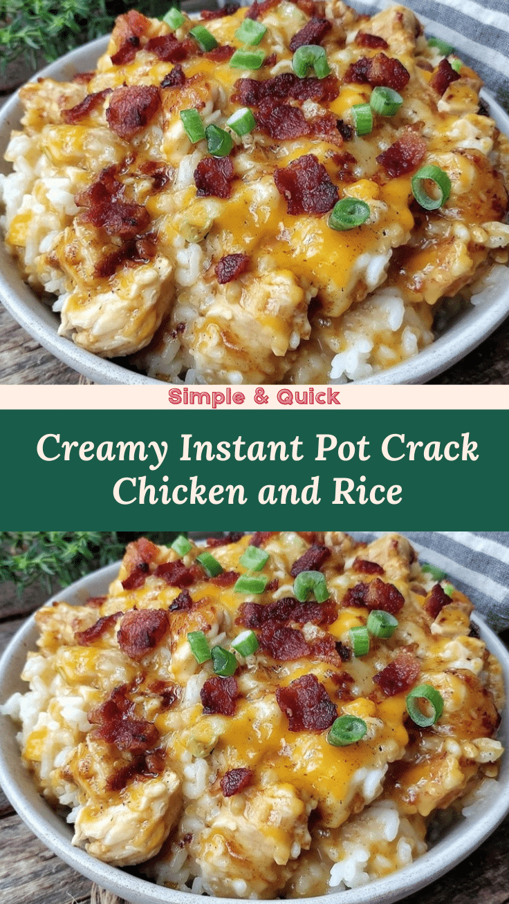 instant pot crack chicken and rice recipe