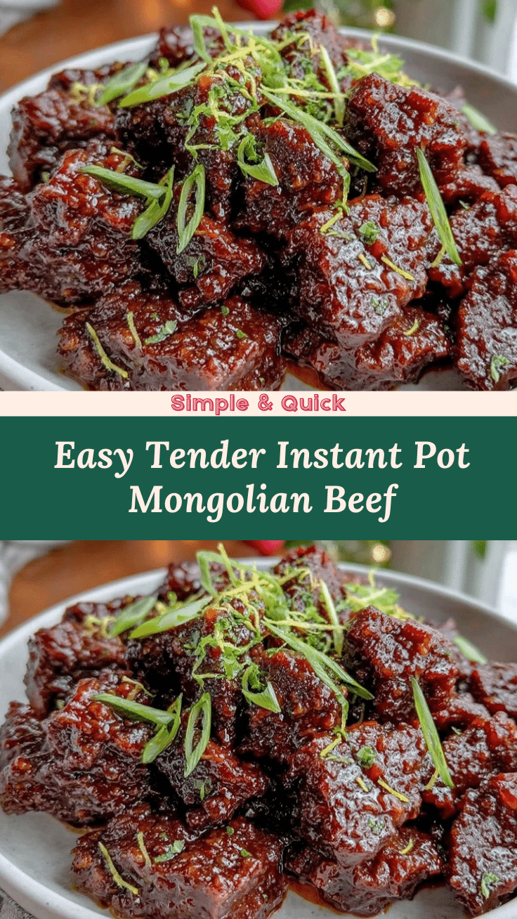 Instant Pot Mongolian beef recipe