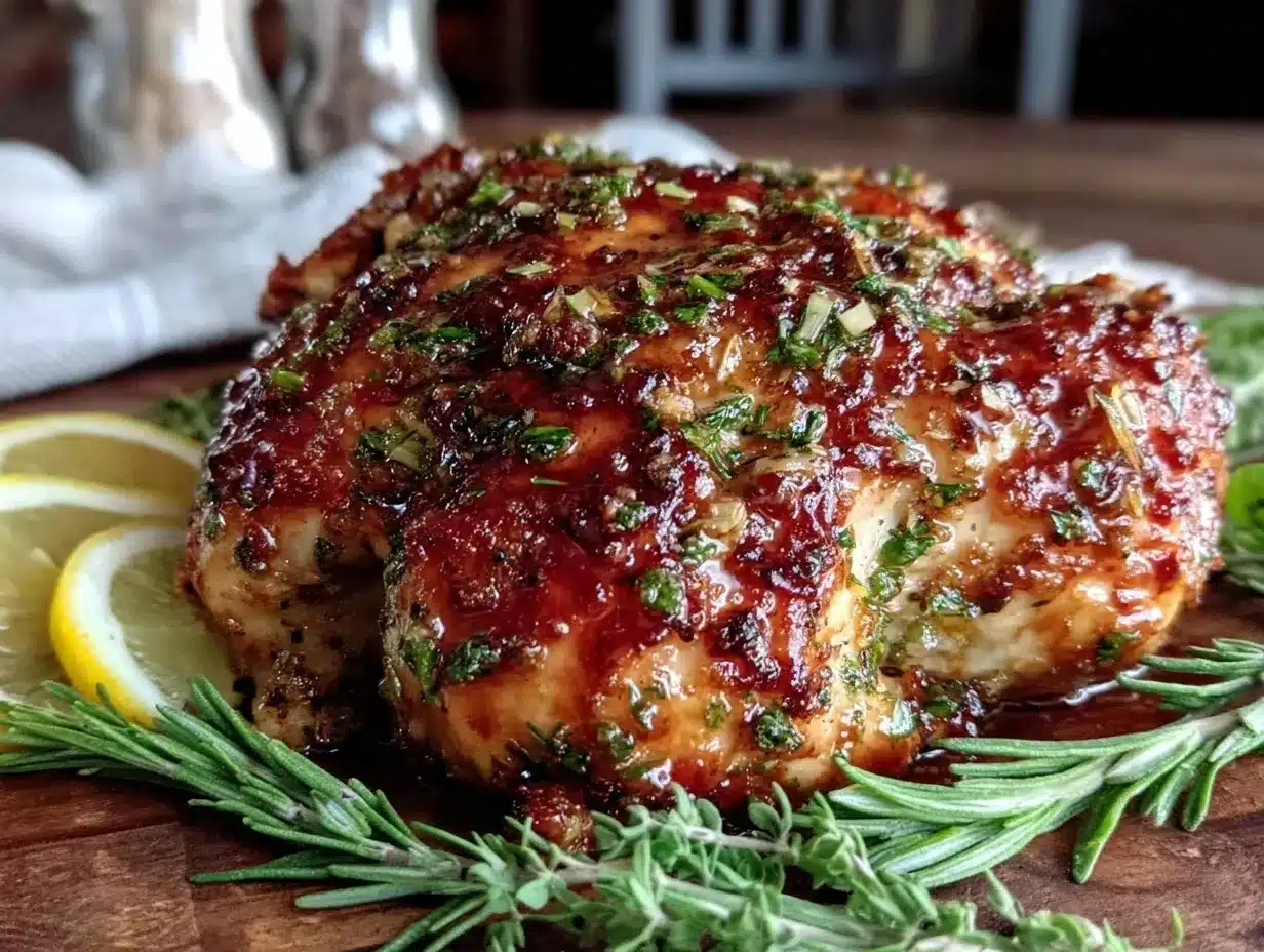 lemon herb butter roast chicken preparation steps