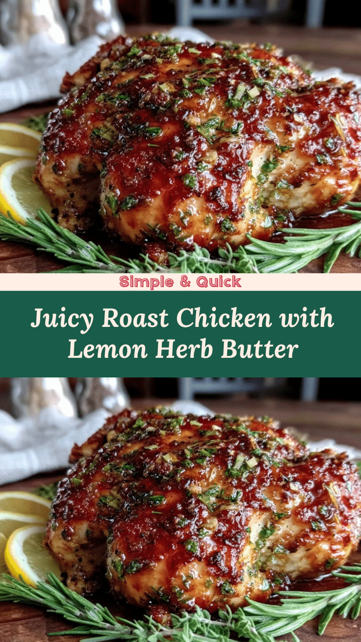 lemon herb butter roast chicken recipe