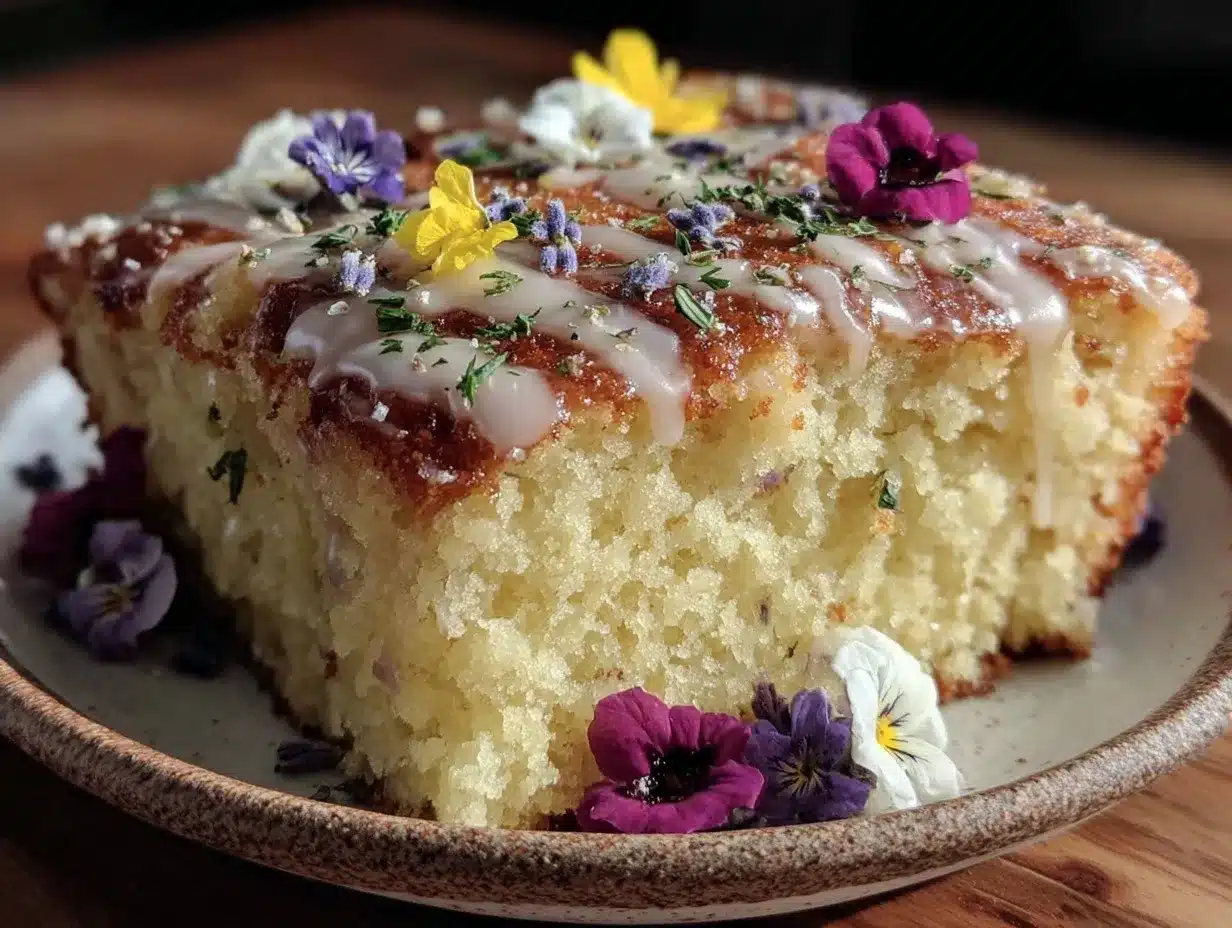 lemon lavender brunch cake preparation steps