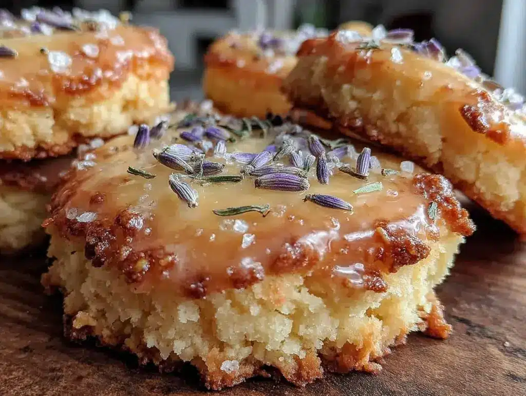 lemon lavender shortbread cookies - featured image