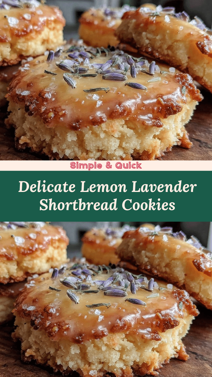 lemon lavender shortbread cookies recipe
