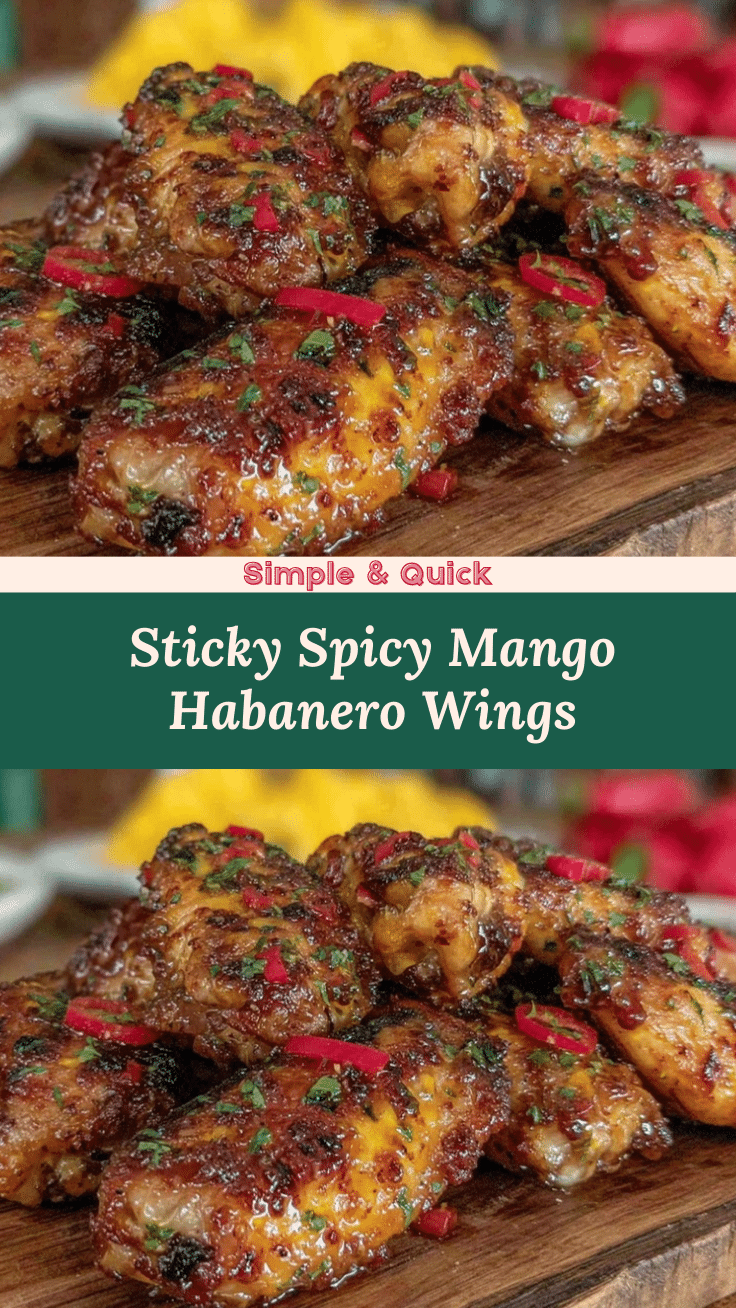 mango habanero chicken wings recipe