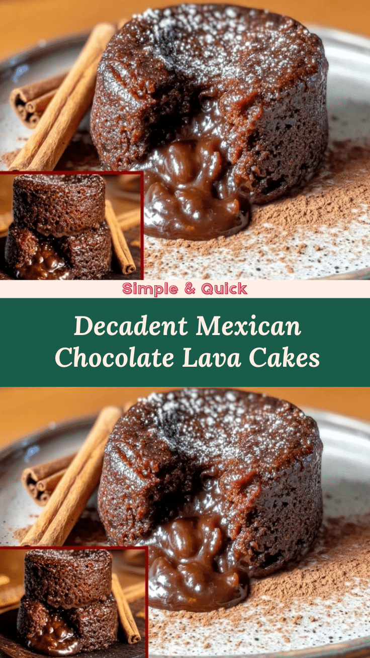 Mexican chocolate lava cakes recipe