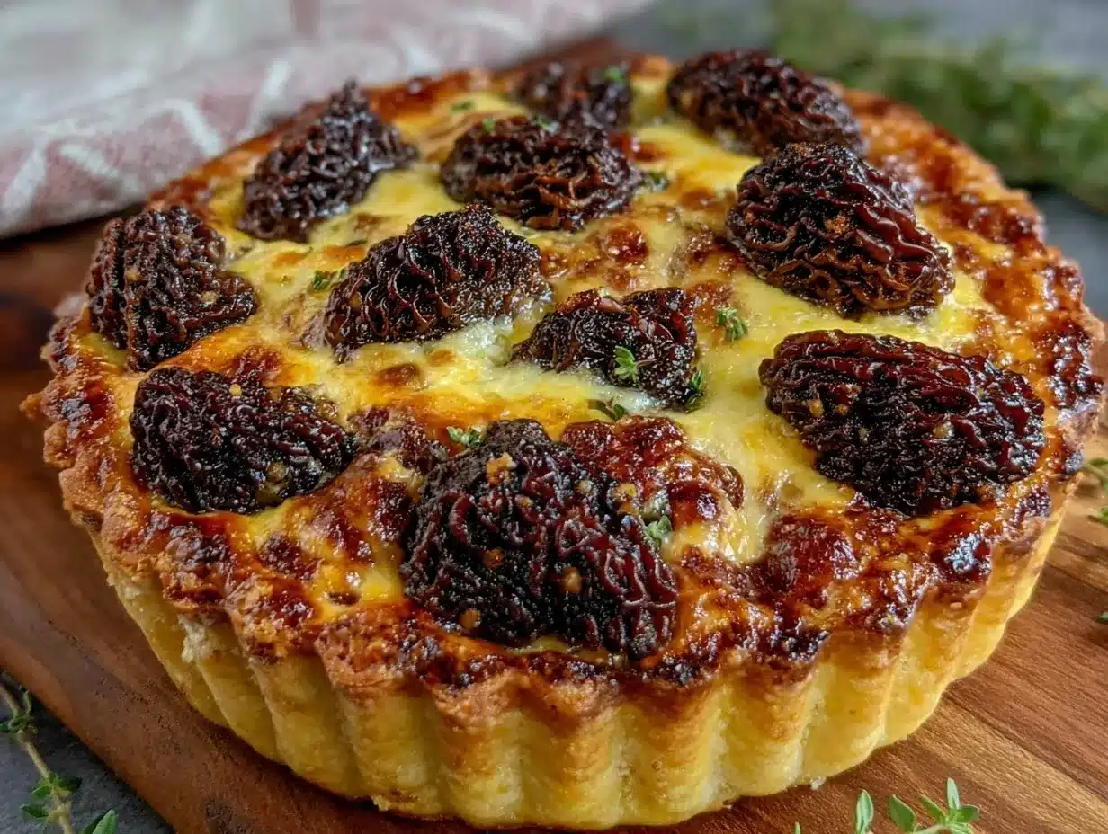 morel mushroom tart preparation steps