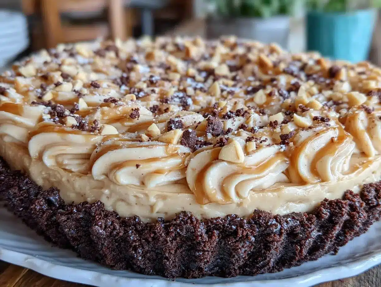 no-bake peanut butter pie preparation steps