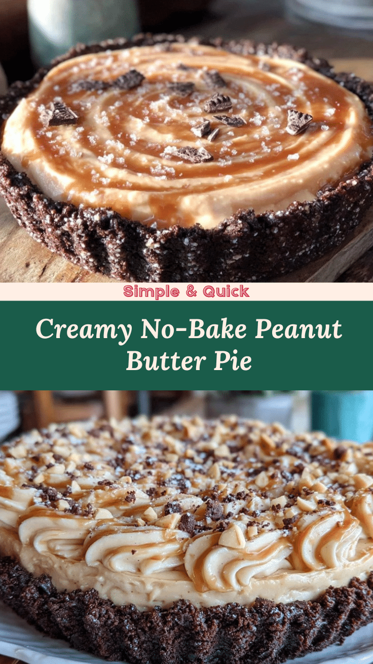 no-bake peanut butter pie recipe