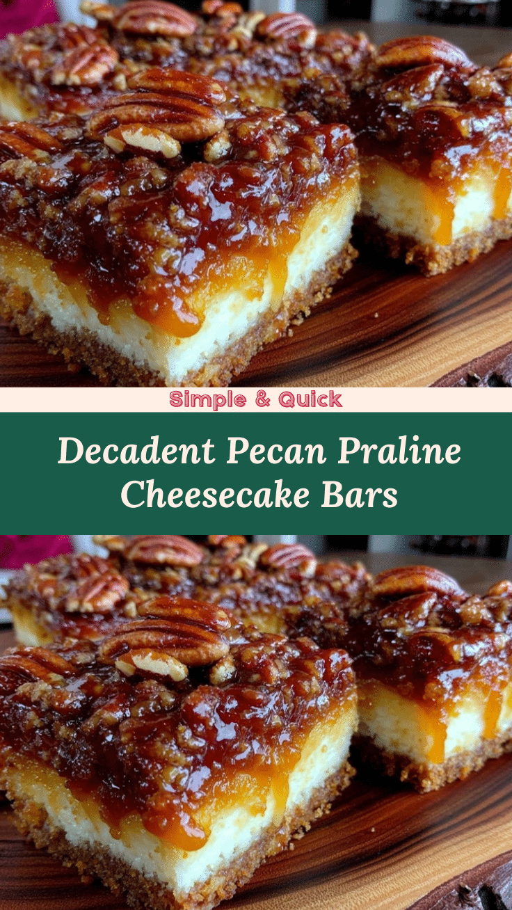 pecan praline cheesecake bars recipe