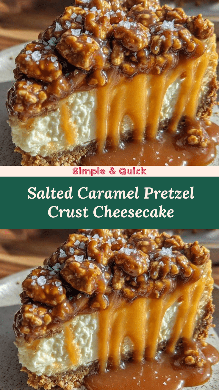 Perfect Cheesecake with Salted Caramel Pretzel Crust recipe