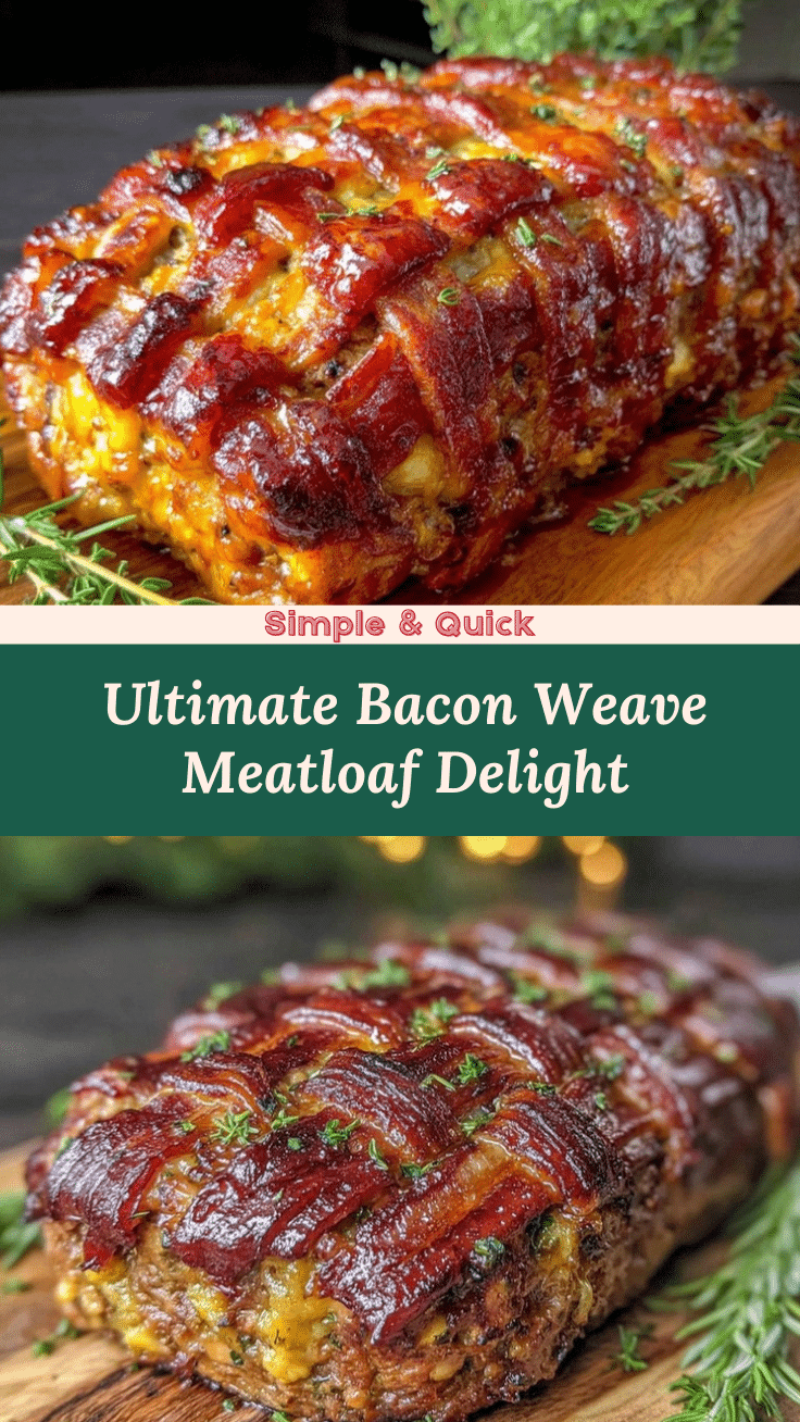 perfect meatloaf with crispy bacon weave topping recipe