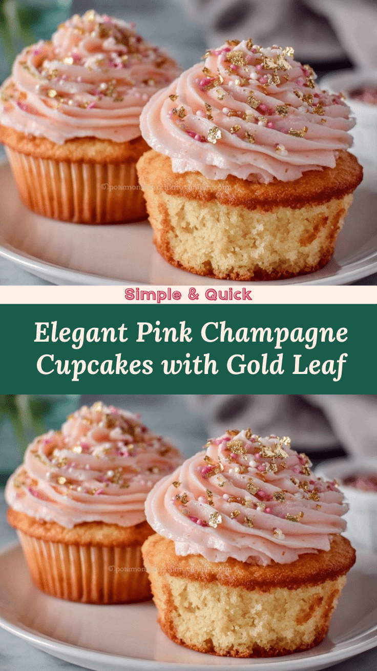 pink champagne cupcakes recipe