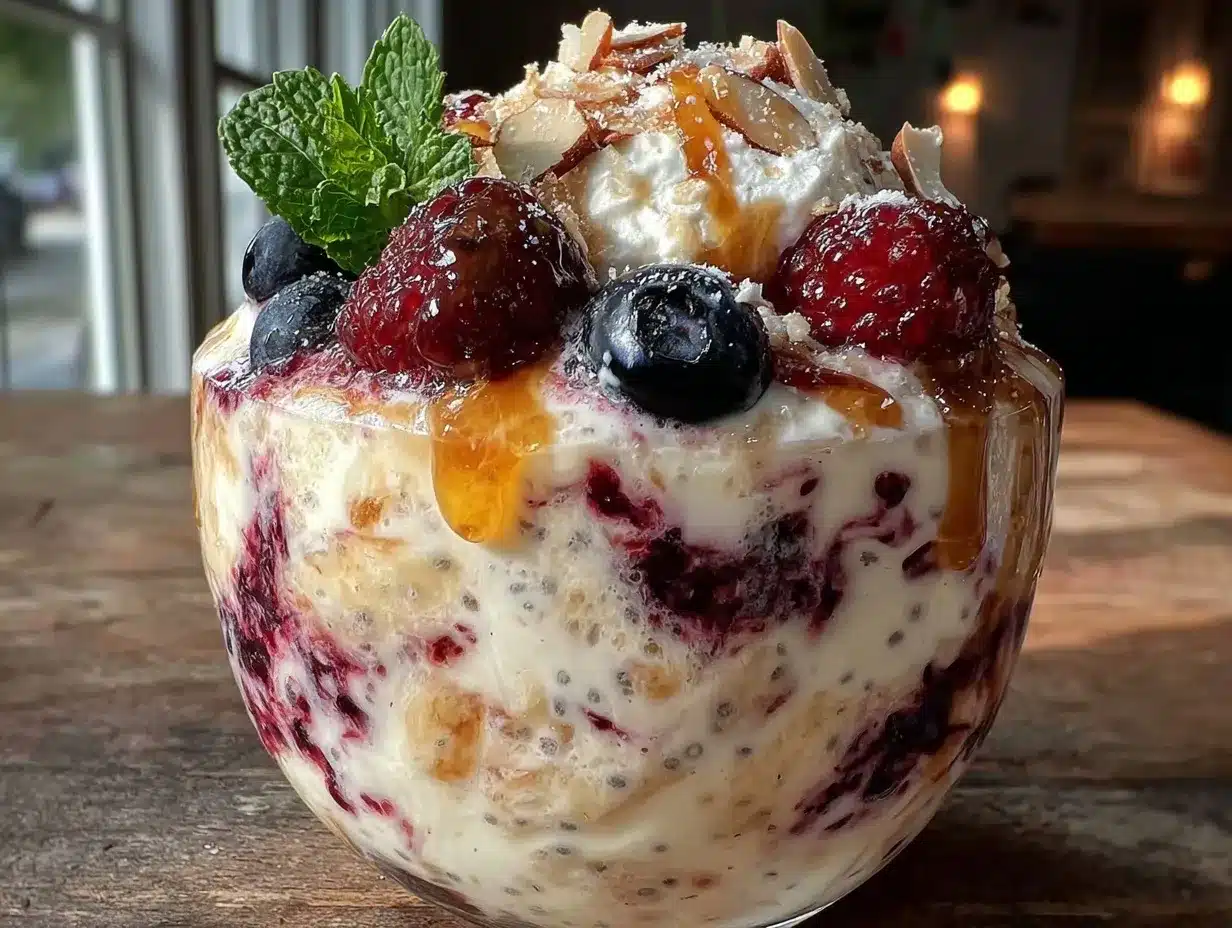 protein chia pudding parfait preparation steps
