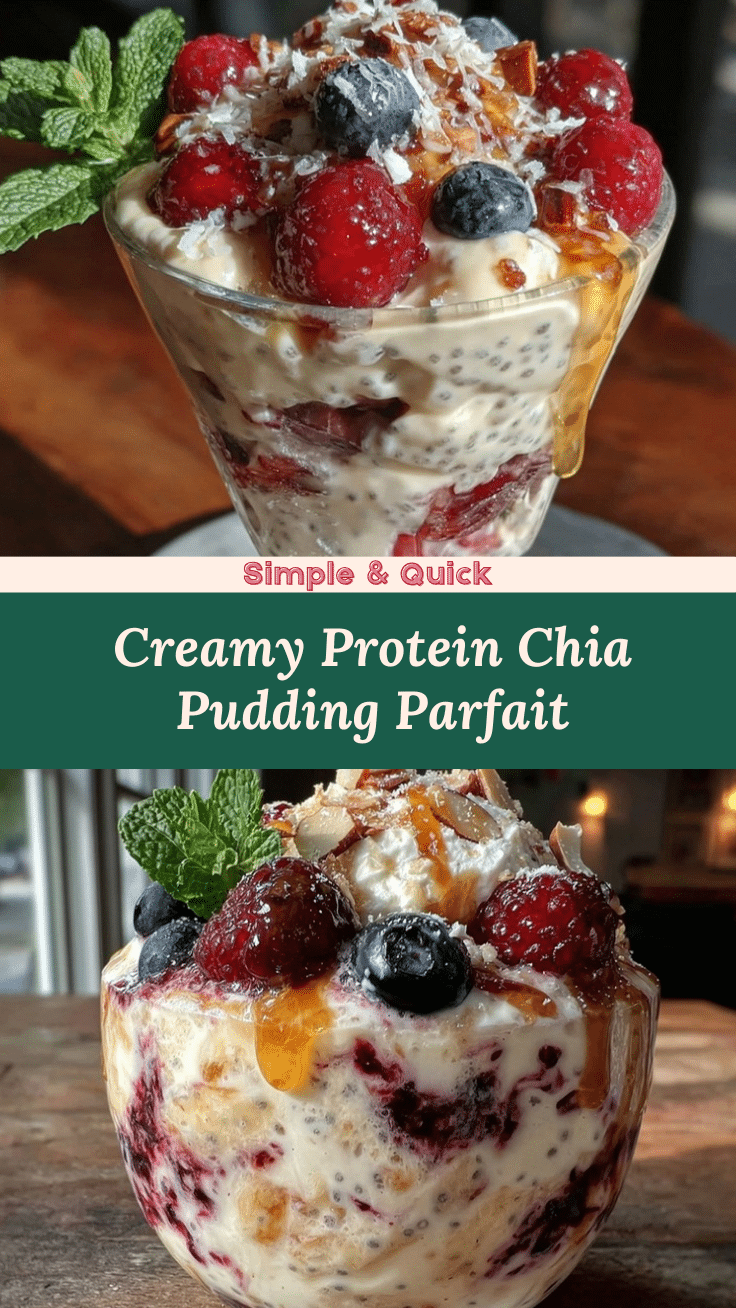 protein chia pudding parfait recipe